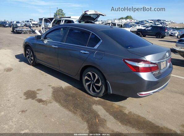 1HGCR2F74HA013666 2017 HONDA ACCORD Gray Rear left