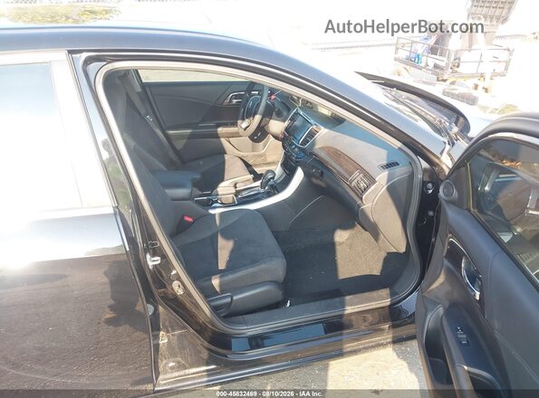 1HGCR2F76GA021850 2016 HONDA ACCORD Black Вид салону спереду