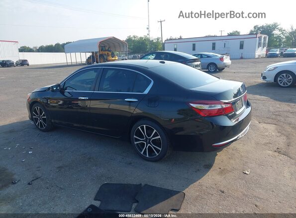 1HGCR2F76GA021850 2016 HONDA ACCORD Black Задня ліва чверть