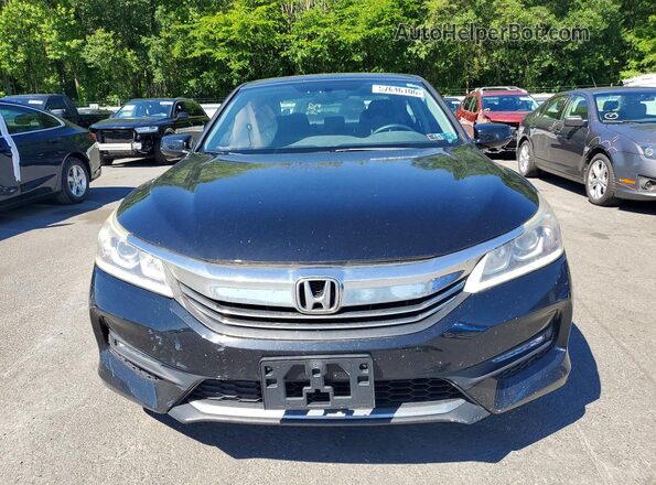 1HGCR2F78GA220463 2016 HONDA ACCORD Black Front view
