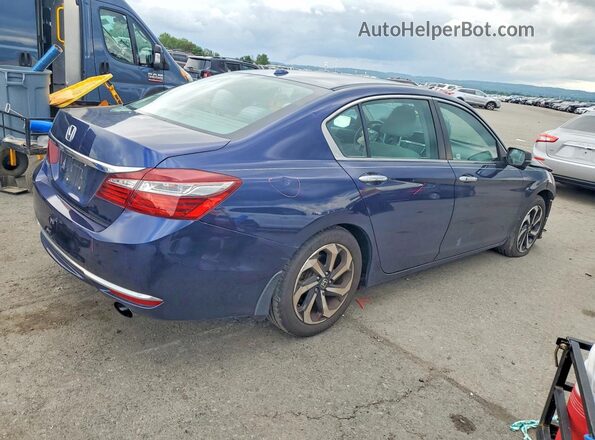 1HGCR2F78HA012102 2017 HONDA ACCORD Blue Задня права чверть