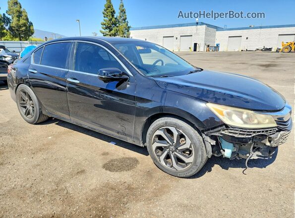 1HGCR2F79GA091570 2016 HONDA ACCORD Black Передня права чверть
