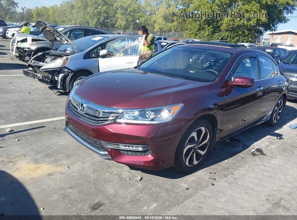 1HGCR2F79GA105368 2016 HONDA ACCORD Burgundy Przód lewy