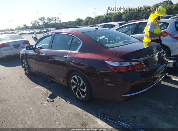 1HGCR2F79GA105368 2016 HONDA ACCORD Burgundy Tył lewy