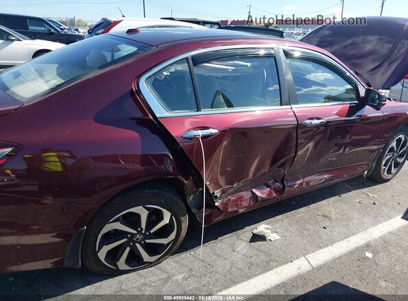 1HGCR2F79GA105368 2016 HONDA ACCORD Burgundy Widok z przodu