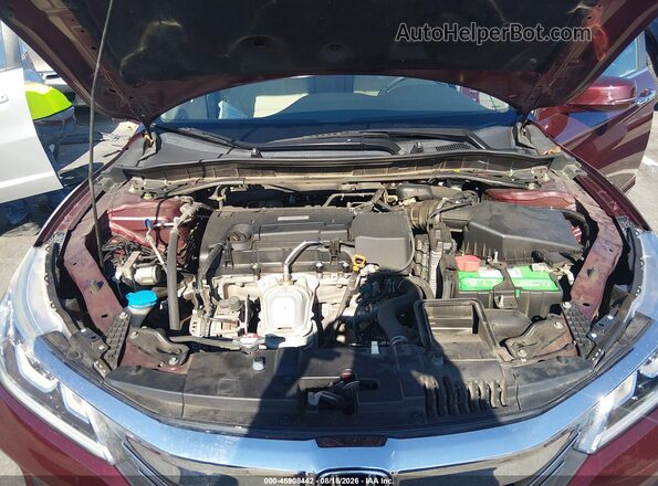 1HGCR2F79GA105368 2016 HONDA ACCORD Burgundy Widok z tyłu