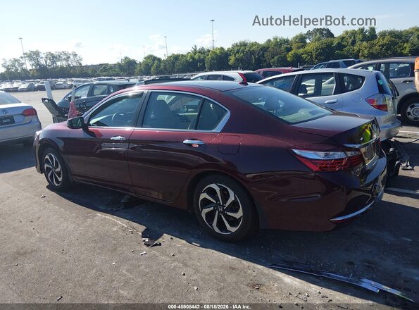 1HGCR2F79GA105368 2016 HONDA ACCORD Burgundy Widok wnętrza z tyłu