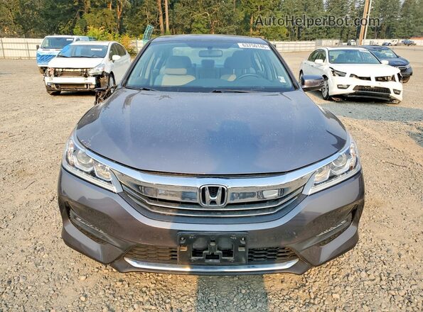 1HGCR2F79GA206085 2016 HONDA ACCORD Gray Vista frontal