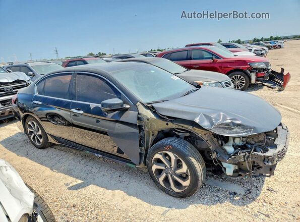 1HGCR2F7XGA025271 2016 HONDA ACCORD Black წინა მარჯვენა