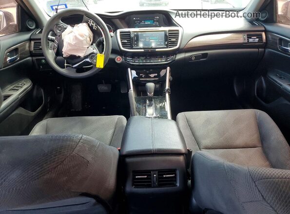 1HGCR2F7XGA025271 2016 HONDA ACCORD Black წინა პანელის ხედი