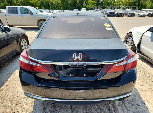 1HGCR2F7XGA025271 2016 HONDA ACCORD Black უკანა ხედი
