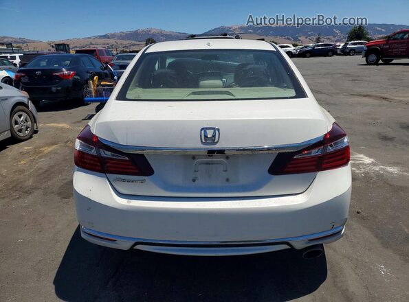 1HGCR2F7XGA156376 2016 HONDA ACCORD Белый Вид сзади