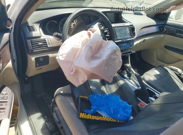 1HGCR2F7XGA156376 2016 HONDA ACCORD Белый Вид панели приборов