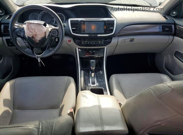 1HGCR2F80GA011498 2016 HONDA ACCORD Gray წინა პანელის ხედი
