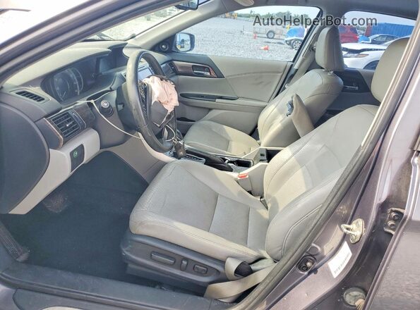 1HGCR2F80GA011498 2016 HONDA ACCORD Gray წინა სალონის ხედი