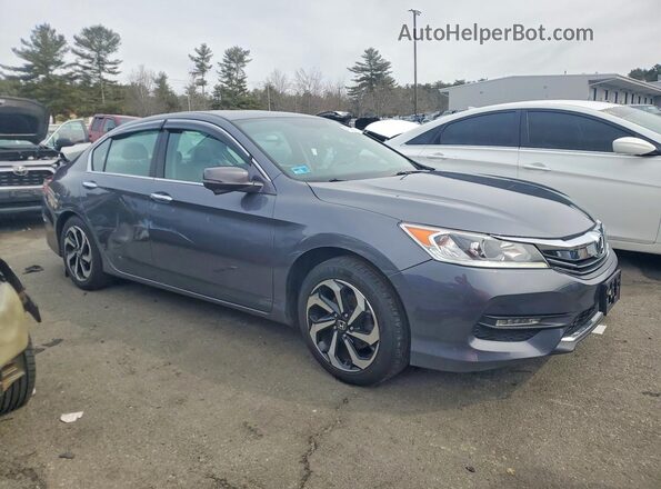 1HGCR2F80GA177486 2016 HONDA ACCORD Серый Передняя правая четверть