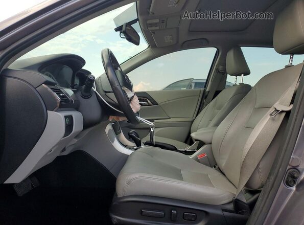 1HGCR2F80GA207246 2016 HONDA ACCORD Gray Սալոնի դիմացի տեսք