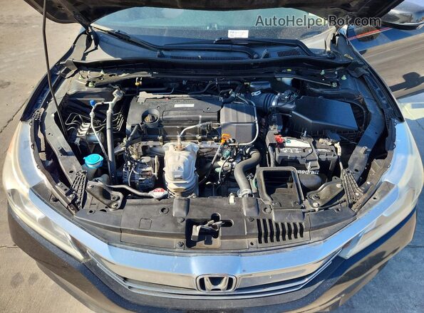 1HGCR2F80HA101817 2017 HONDA ACCORD Black Widok wnętrza z tyłu