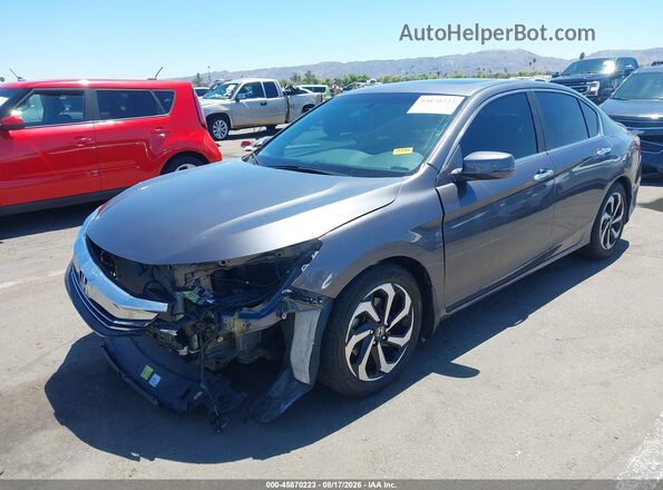 1HGCR2F81GA117149 2016 HONDA ACCORD Серый Передняя левая четверть