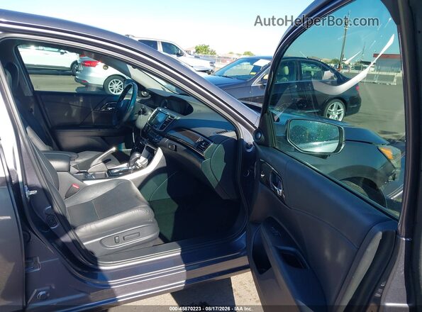 1HGCR2F81GA117149 2016 HONDA ACCORD Серый Вид салона спереди
