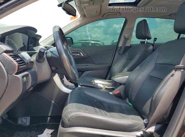 1HGCR2F81HA136995 2017 HONDA ACCORD Black წინა სალონის ხედი