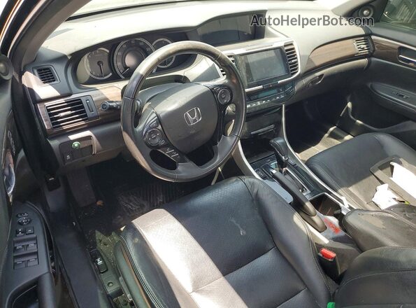 1HGCR2F81HA136995 2017 HONDA ACCORD Black წინა პანელის ხედი