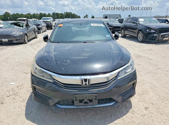 1HGCR2F81HA136995 2017 HONDA ACCORD Black წინა ხედი