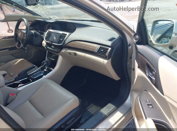 1HGCR2F82GA035589 2016 HONDA ACCORD Tan Vista interior delantera