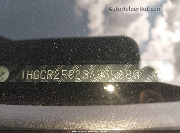 1HGCR2F82GA035589 2016 HONDA ACCORD Tan Vista del compartimento del motor
