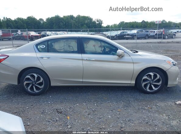1HGCR2F82GA035589 2016 HONDA ACCORD Tan Vista interior trasera
