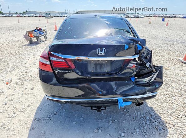 1HGCR2F82GA038475 2016 HONDA ACCORD Black Rear view