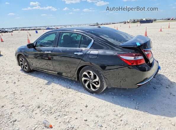 1HGCR2F82GA038475 2016 HONDA ACCORD Black Rear left