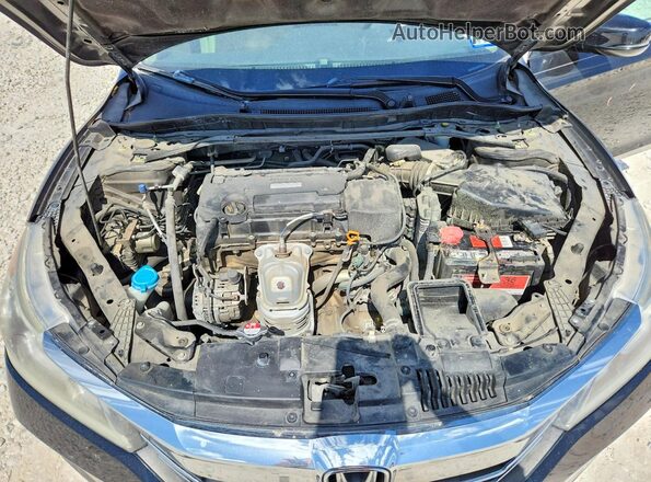 1HGCR2F82GA038475 2016 HONDA ACCORD Black Rear interior view