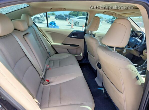 1HGCR2F82GA038475 2016 HONDA ACCORD Black Rear seats view