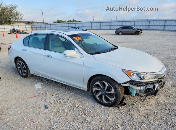 1HGCR2F82GA054210 2016 HONDA ACCORD White Delantero derecho