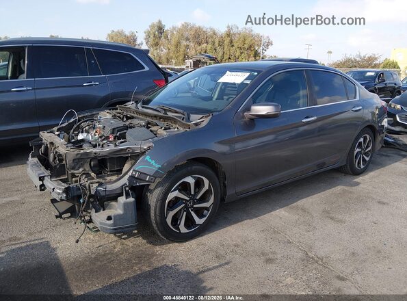 1HGCR2F82HA131482 2017 HONDA ACCORD Серый Передняя левая четверть