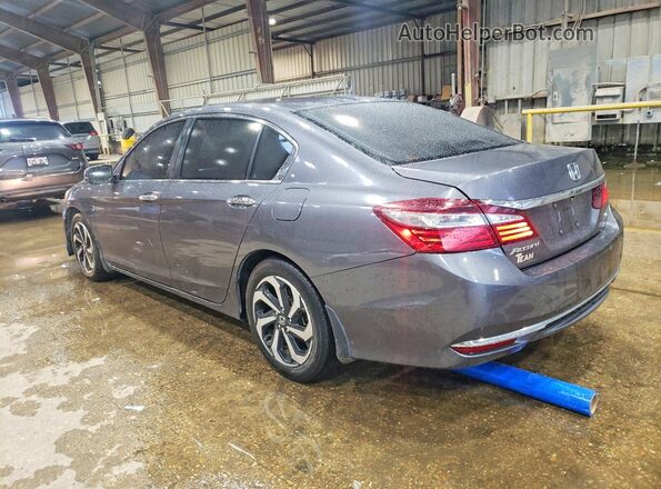 1HGCR2F82HA191603 2017 HONDA ACCORD Gray Trasero izquierdo