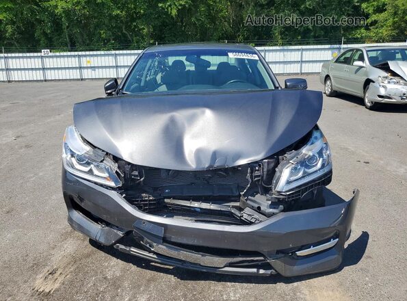 1HGCR2F82HA299669 2017 HONDA ACCORD Gray Widok z przodu