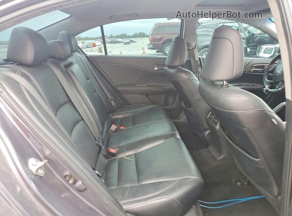 1HGCR2F83GA009910 2016 HONDA ACCORD Gray Widok tylnych siedzeń