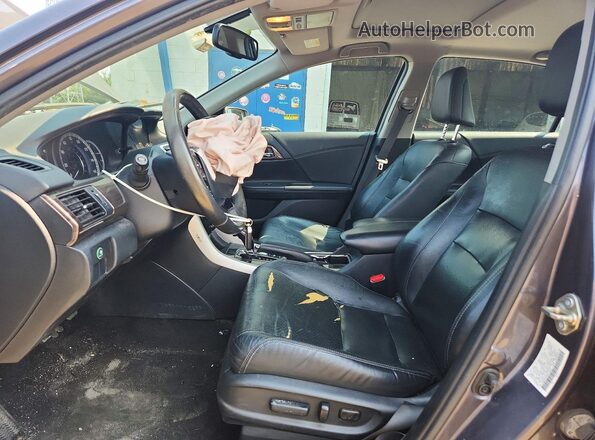 1HGCR2F83GA124619 2016 HONDA ACCORD Gray Widok wnętrza z przodu