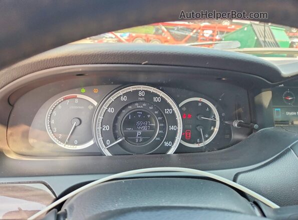 1HGCR2F83GA124619 2016 HONDA ACCORD Gray Widok zestawu wskaźników