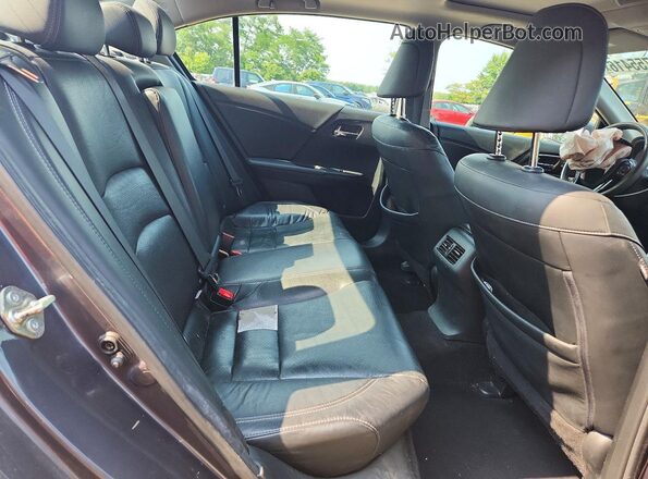 1HGCR2F83GA124619 2016 HONDA ACCORD Gray Widok tylnych siedzeń