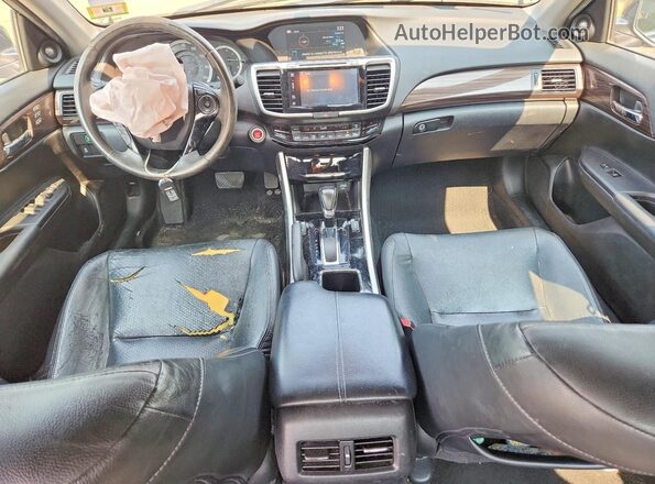 1HGCR2F83GA124619 2016 HONDA ACCORD Gray Widok deski rozdzielczej