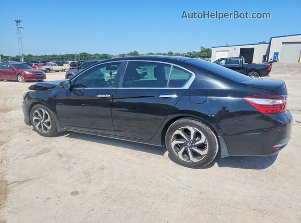 1HGCR2F83HA116490 2017 HONDA ACCORD Black Rear left