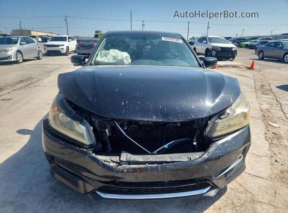 1HGCR2F83HA116490 2017 HONDA ACCORD Black Front view
