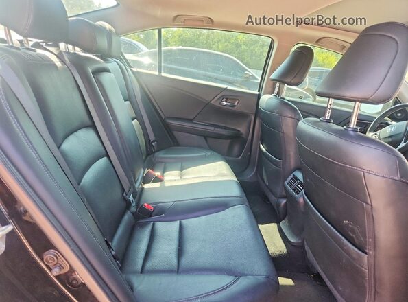 1HGCR2F83HA116490 2017 HONDA ACCORD Black Rear seats view