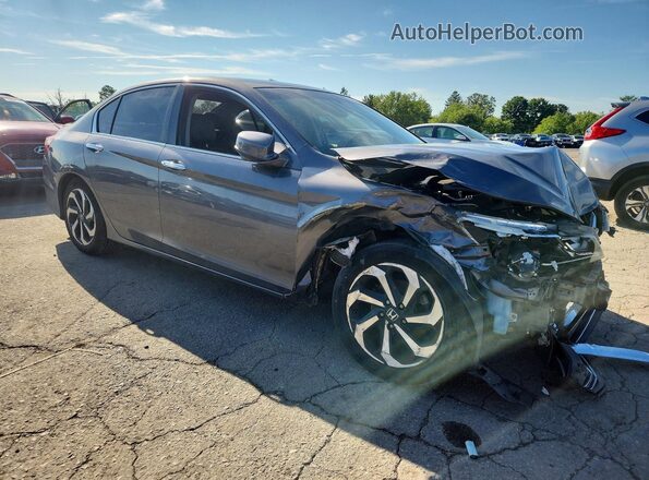 1HGCR2F83HA281469 2017 HONDA ACCORD Gray Առջևի աջ