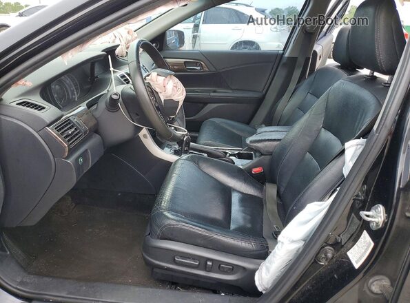 1HGCR2F84GA096359 2016 HONDA ACCORD Black წინა სალონის ხედი
