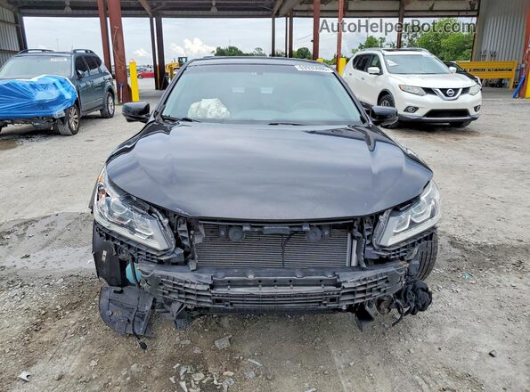 1HGCR2F84GA096359 2016 HONDA ACCORD Black წინა ხედი
