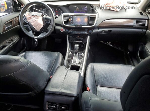 1HGCR2F84GA096359 2016 HONDA ACCORD Black წინა პანელის ხედი